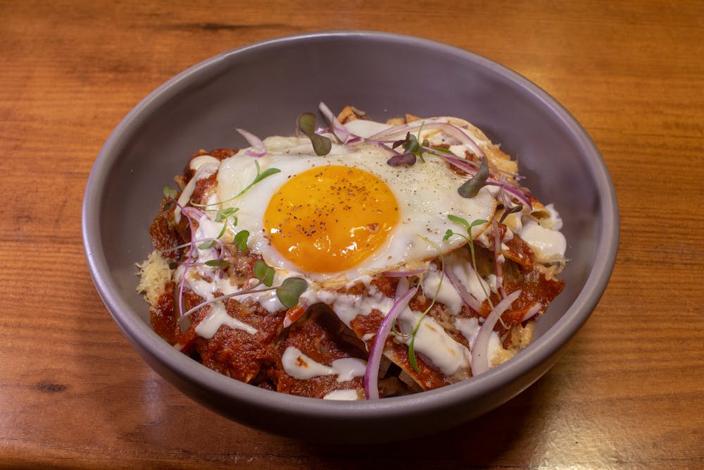 Chilaquiles with Eggs