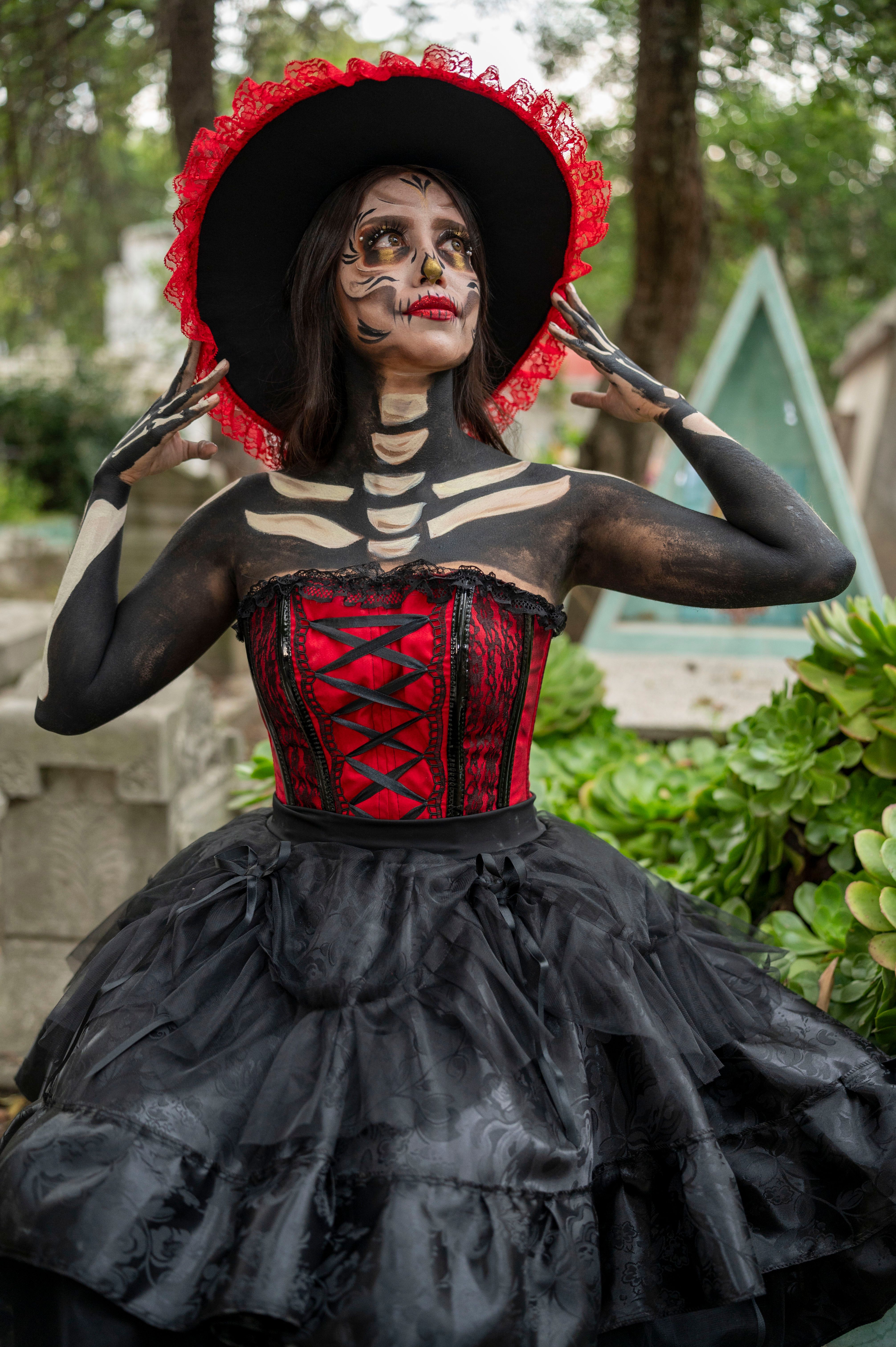 dia de los muertos black dress ANDEE MINI DRESS