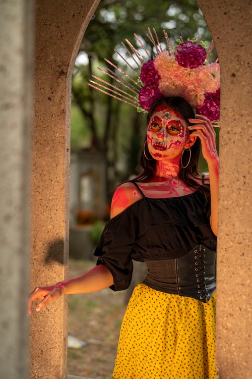 dia de los muertos, フラワーズ, メキシコ文化の無料の写真素材