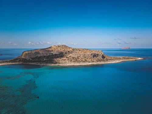Imagine de stoc gratuită din coastă, fotografie cu drona, insulă