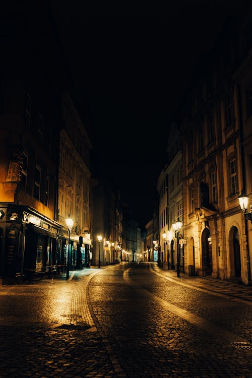 คลังภาพถ่ายฟรี ของ กลางคืน, ซอย, ถนนในเมือง