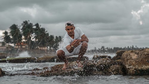 Foto d'estoc gratuïta de aigua, caribe, home