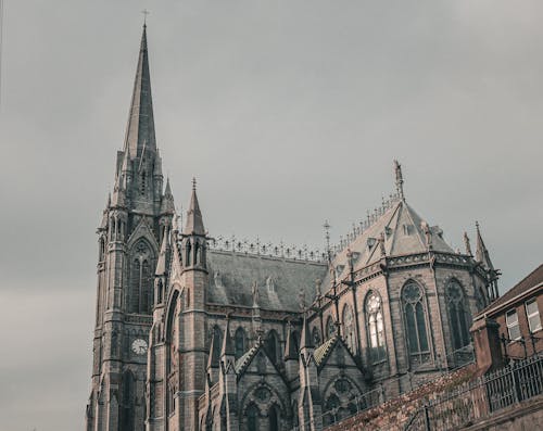 Facade of the St Colmans Cathedral, Cobh, Ireland 
