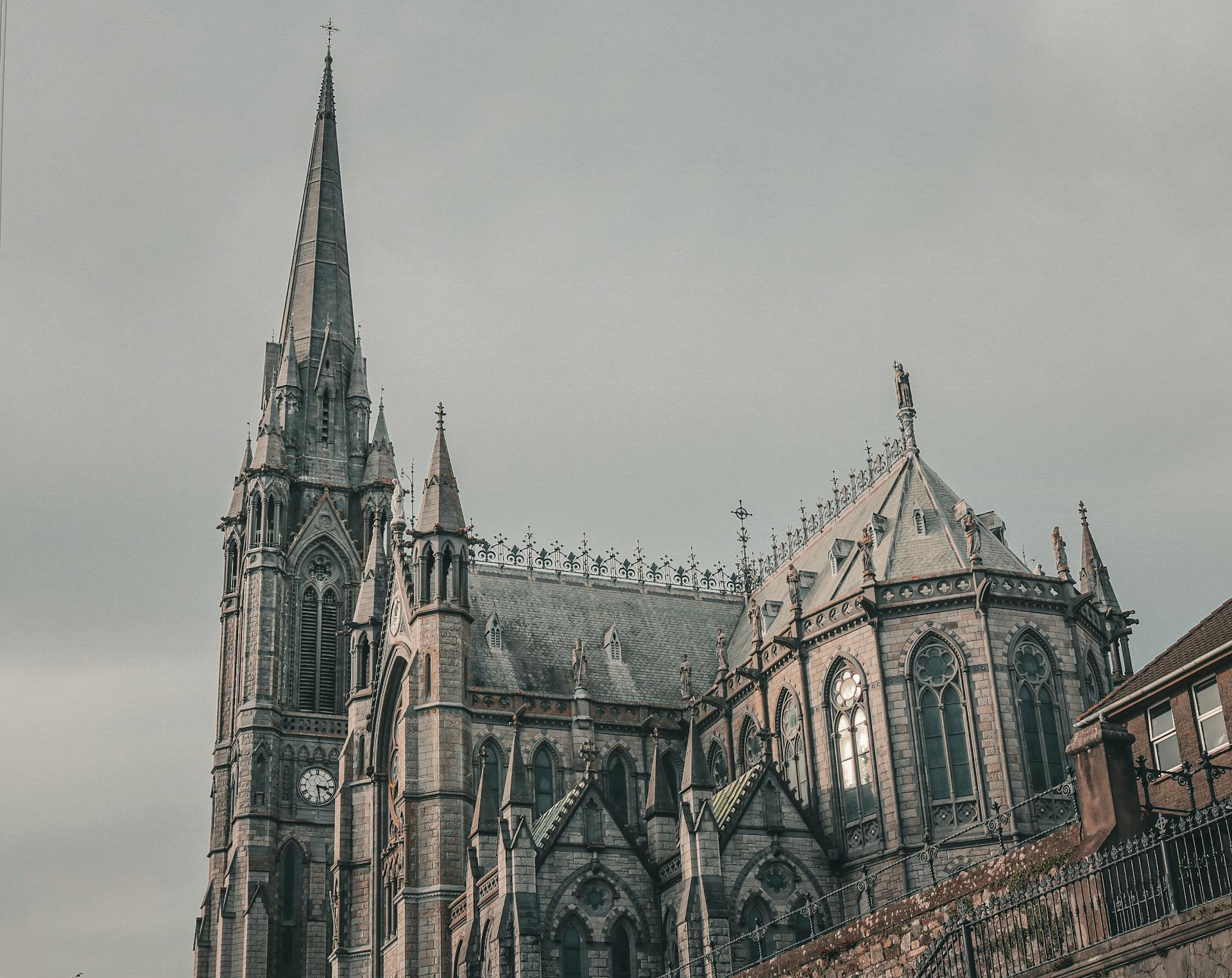 Facade of the St Colmans Cathedral, Cobh, Ireland