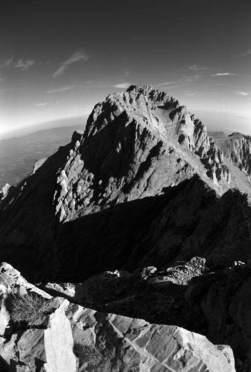 Darmowe zdjęcie z galerii z czarno-biały, erozji, góra