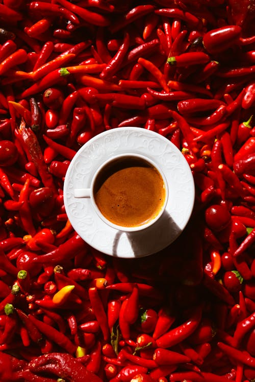 Coffee Among Chili Peppers 