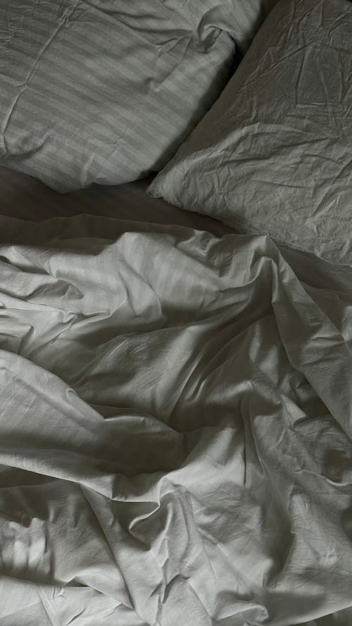 Close up of Wrinkled Bedclothes