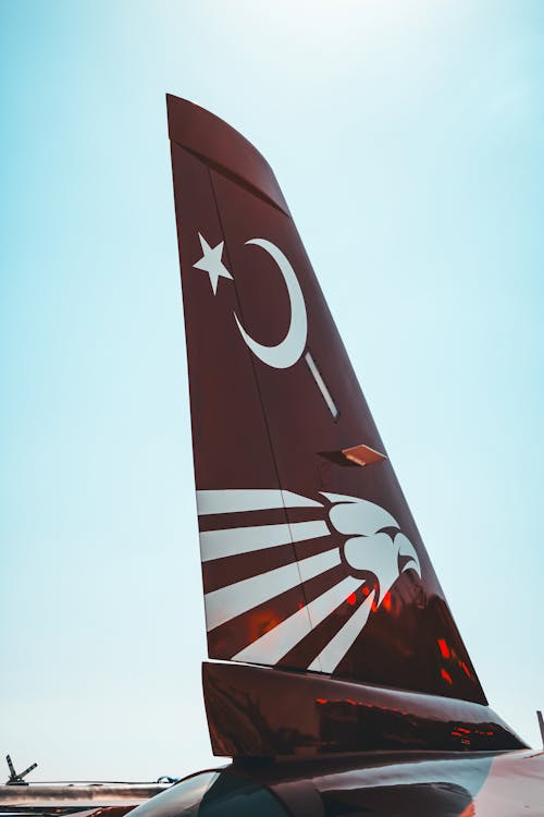 Foto d'estoc gratuïta de avió militar, ay yıldız, bandera turca