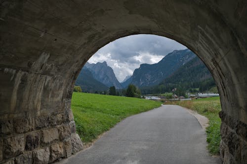 Tunnel on a Country Road in the Valley