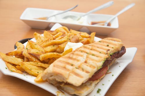 Sandwich and Fries