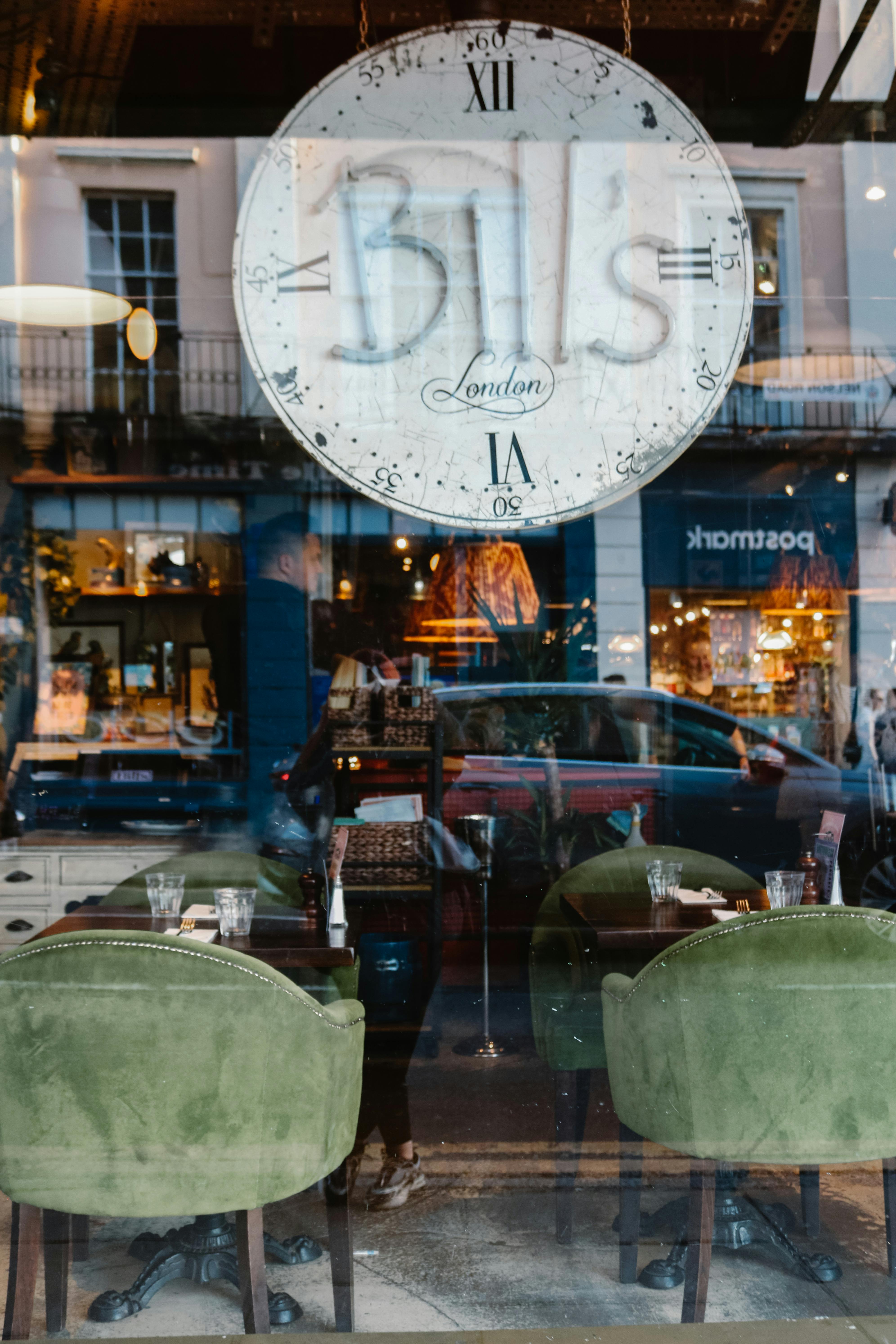 bar interior seen through window