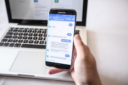 Free stock photo of bot, cellphone, chat bot Stock Photo