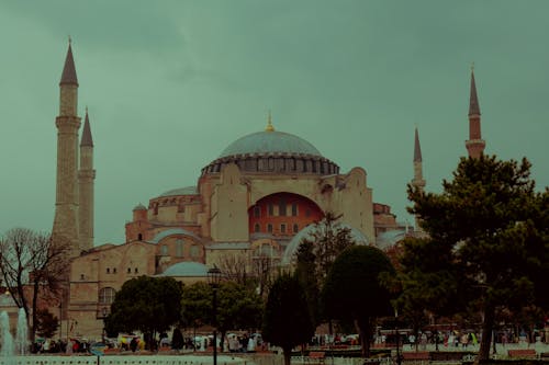 Facade of the Hagia Sophia, Istanbul, Turkey 