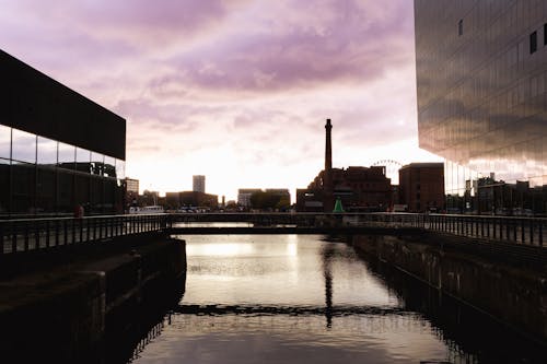 View of the Albert Dock in Liverpool, England, UK 