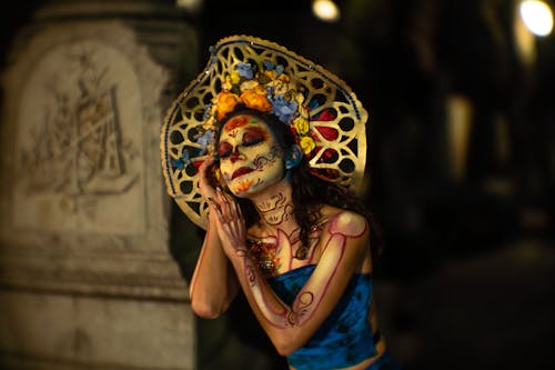 Kostenloses Stock Foto zu catrina, dia de muertos, frau