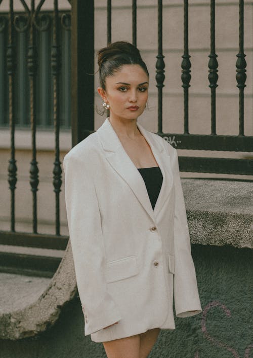 Portrait of Woman in White Jacket