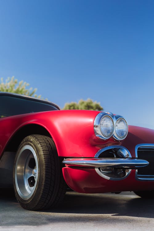 Retro Red Chevrolet Corvette