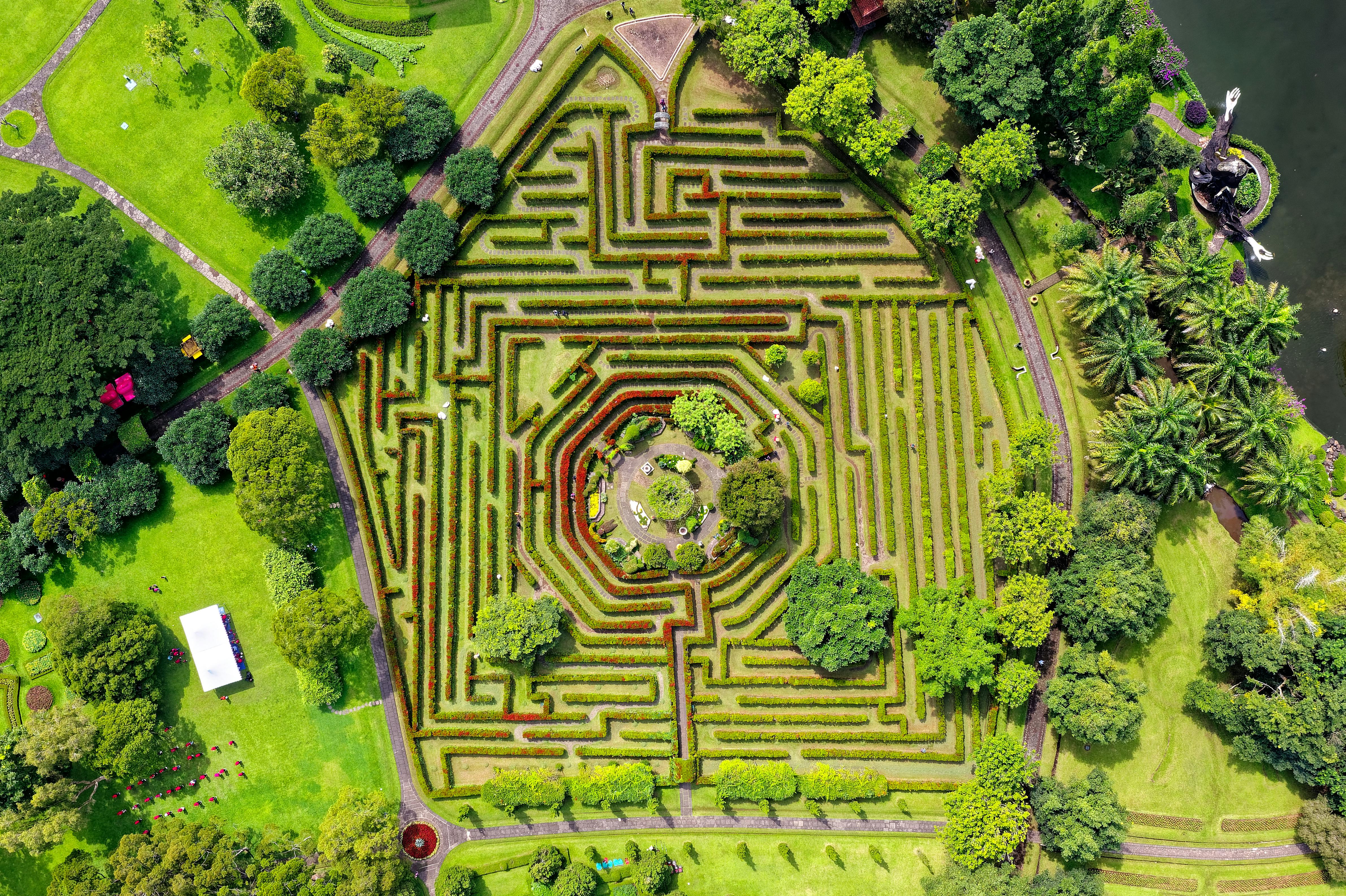 a garden maze