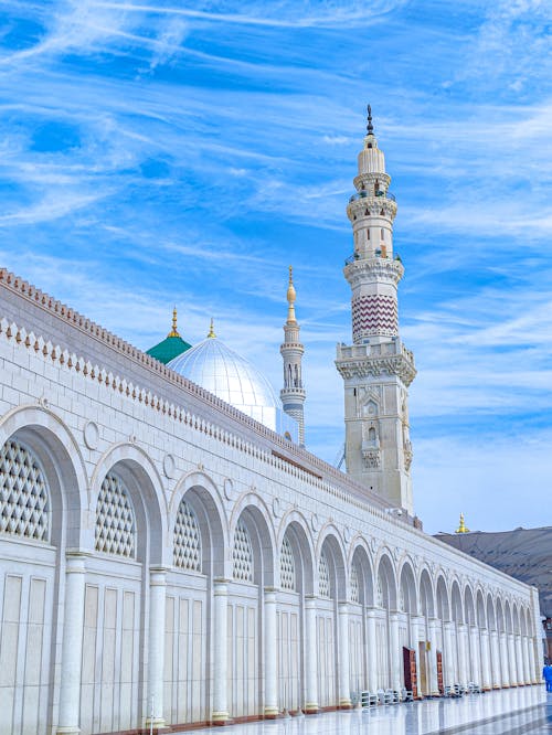  Al-Masjid an-Nabawi Palace against Blue Sky