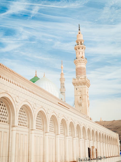 Free Minarets of the Prophets Mosque Mosque in the Medina Stock Photo