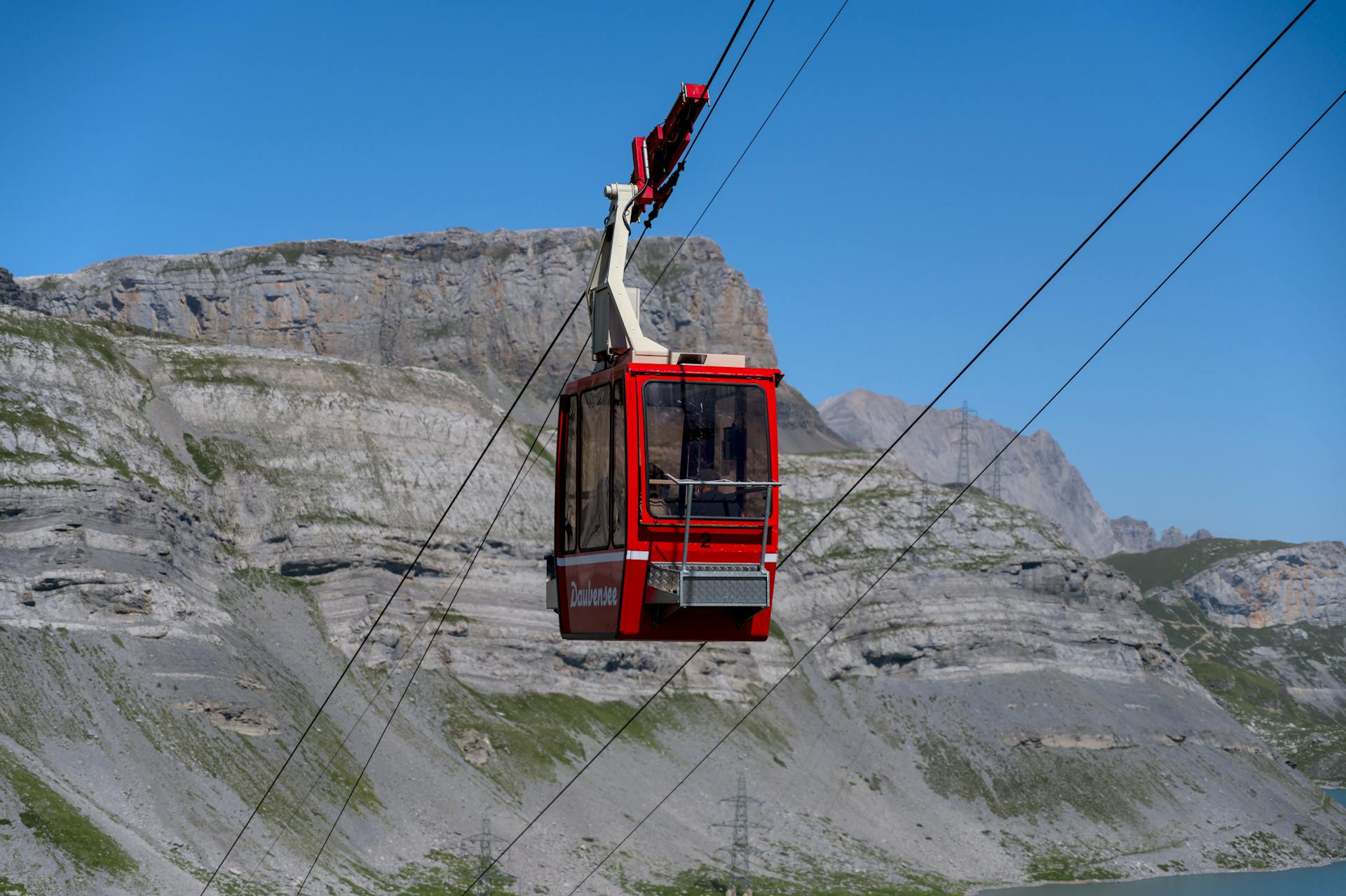 Daubensee Gondola Lift in Swiss Alps