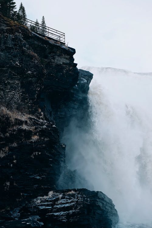 Gratis lagerfoto af dis, kaskade, vandfald