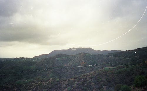 Film Photo of the Hollywood Sign from a Distance