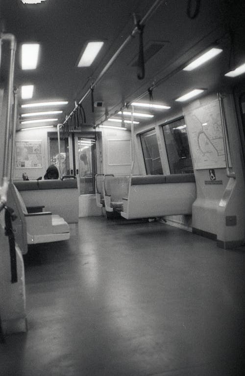Empty Metro Train Interior