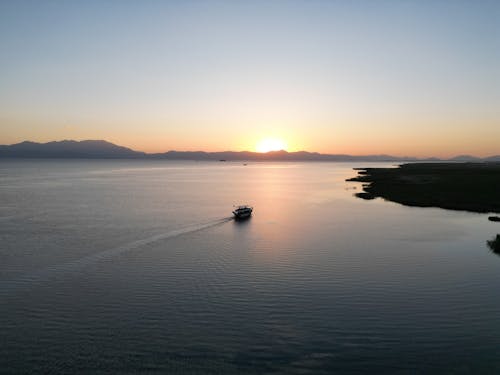 Boat on the Lake at Dawn 