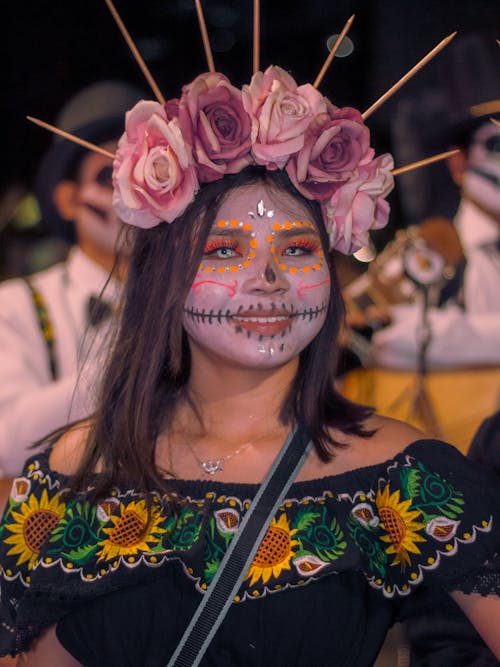 Woman in Day of the Dead Costume