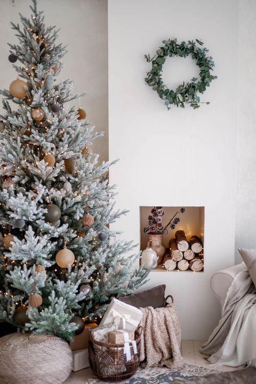 Christmas invitation White Christmas