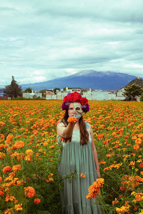 Ingyenes stockfotó barna, dia de muertos, divatfotózás témában