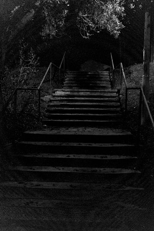 Základová fotografie zdarma na téma černobílý, Lisabon, schody