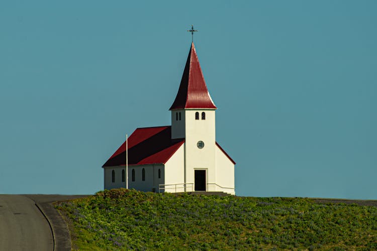 Vik And Myrdal Church In Iceland