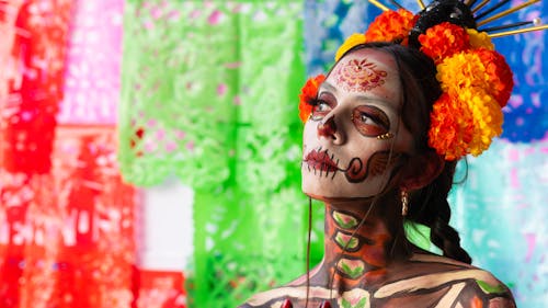 Traditinal Makeup for Day of the Dead