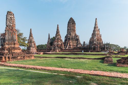 Free Explore the historic Wat Chaiwatthanaram temple in Bangkok, showcasing ancient architecture and cultural heritage. Stock Photo