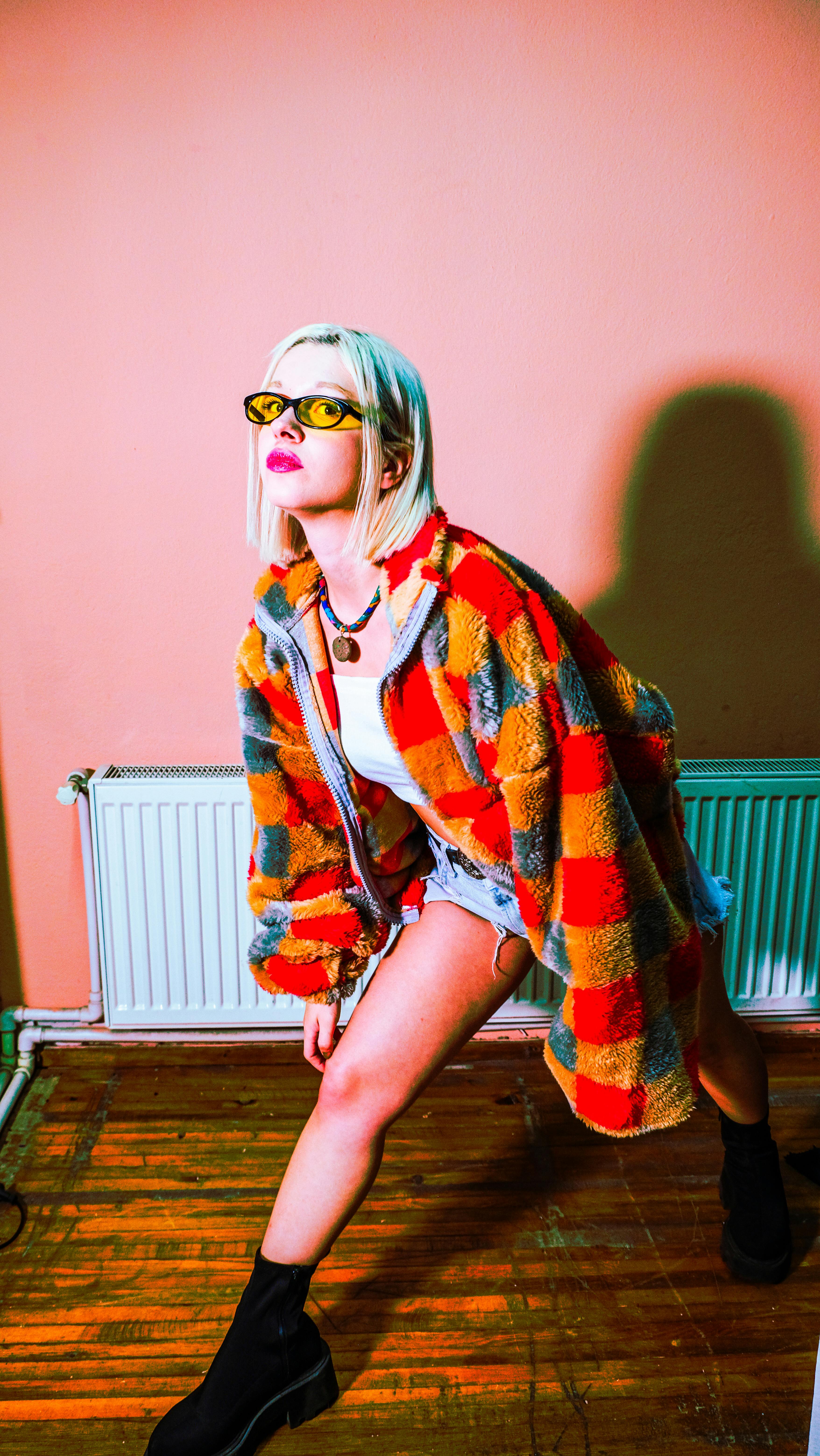 Argentina football fans celebrating with flags in the stands