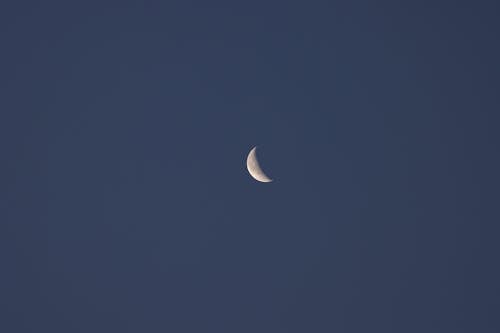 Crescent Moon in the Evening Sky