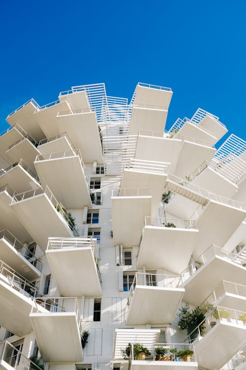 Foto d'estoc gratuïta de arquitectura moderna, balcons, barris residencials