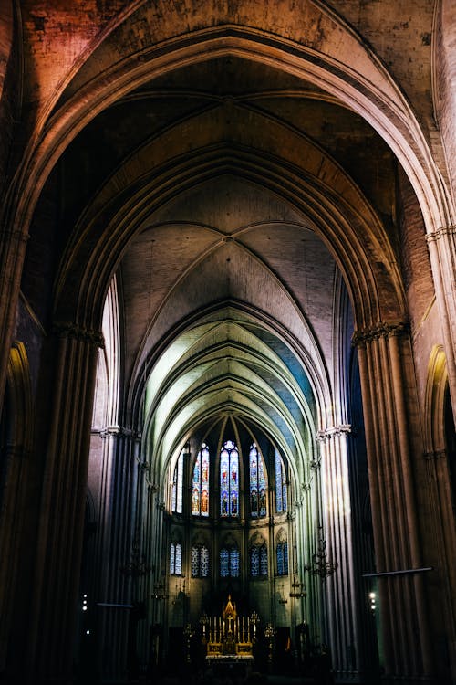 Ornamented Interior of Cathedral in Montpelier