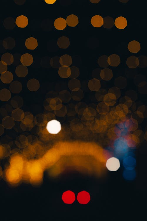 Blurred Light at Night