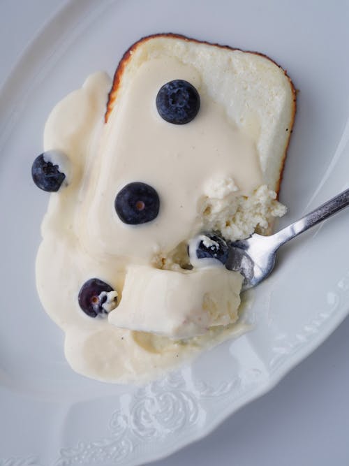 Free A Cheesecake with Berries Stock Photo