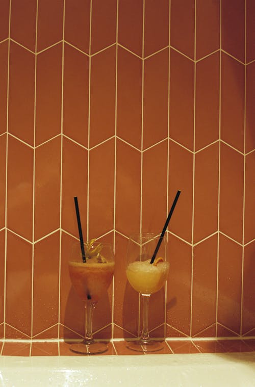 Cocktails with Straws