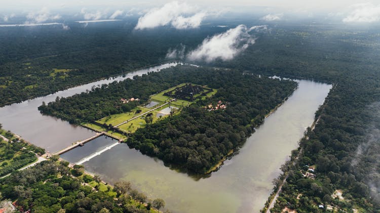 Water Reservoir In Cambodia