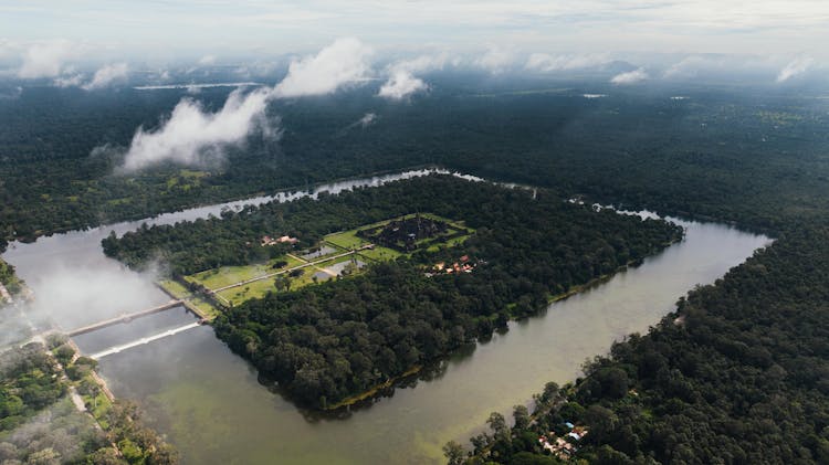 Water Reservoir In Cambodia 