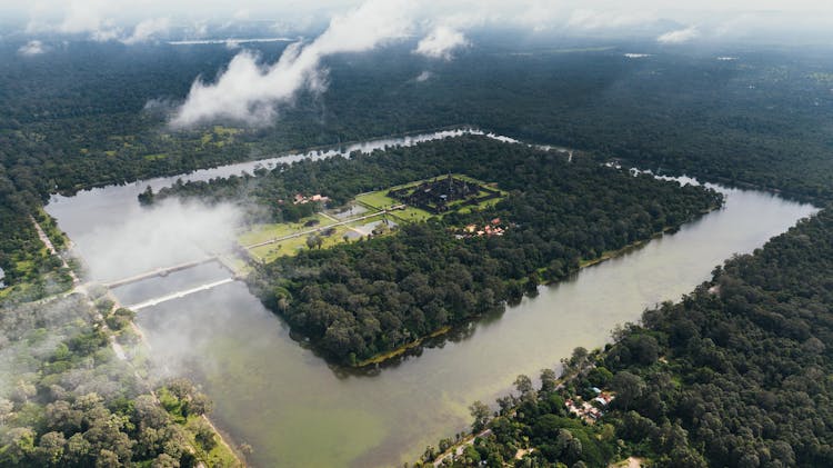 Water Reservoir In Cambodia 