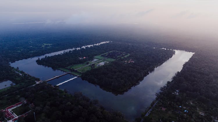 Water Reservoir In Cambodia 