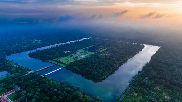 Water Reservoir In Cambodia