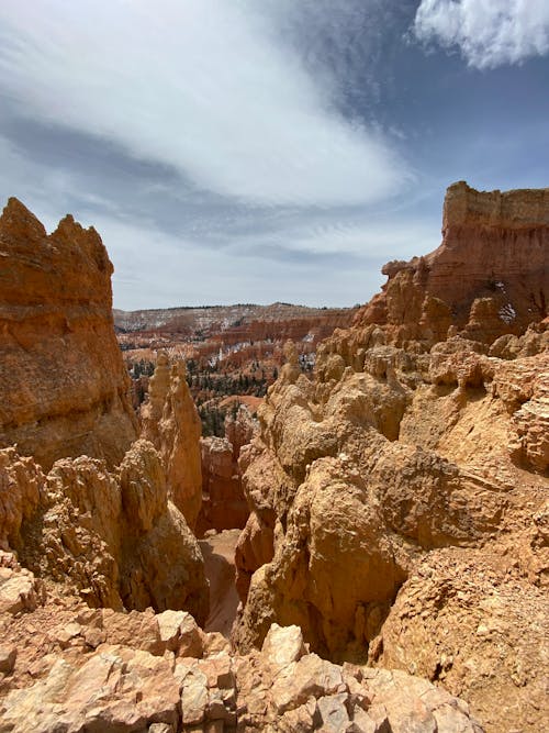 Barren Rock Formations of Bryce Canyon in USA