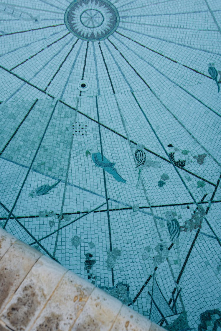 Mosaic In A Swimming Pool 